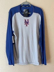 Men’s 2XL NWT New York Mets Nike Authentic Collection Game Long Sleeve Shirt - Picture 1 of 8