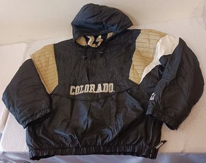 Vintage COLORADO Buffaloes STARTER Puffy Jacke Mantel Prime Deion XXL Fußball - Bild 1 von 3
