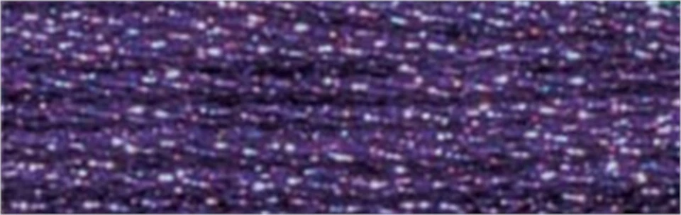 DMC 317W-E3837  Light Effects Embroidery Floss 8.7yd-Purple Ruby (6Pk) - Image 1 of 1
