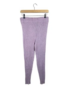 UGG Jennah Knit High Waist Leggings Wool Blend Size S Dusty Pink Liliac Ribbed - Picture 1 of 5