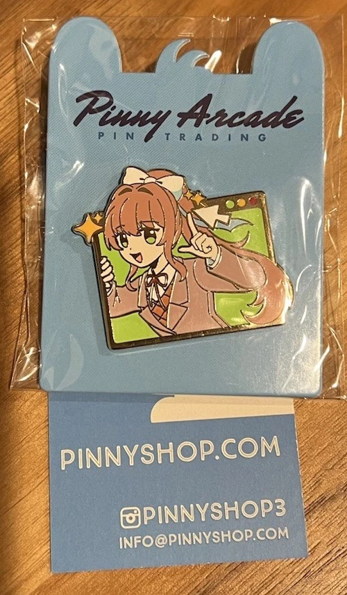 Pinny Penny Arcade PAX West 2025 DDLC Doki Doki Literature Club Monika.exe Pin - Image 1 of 1