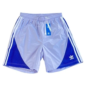 Adidas Originals 3-Stripe Shorts Men's Size M Lined Purple Lavender NWT - Picture 1 of 8