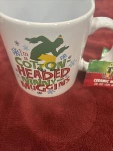 BUDDY THE ELF “I’M A COTTON HEADED NINNY MUGGINS” COFFEE MUG 20 Oz. Ceramic Mug - Picture 1 of 7
