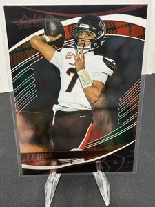 💥2025 Panini Absolute CJ Stroud rojo y verde lámina navideña Houston Texans #87 - Imagen 1 de 2