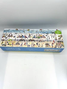 Michael Storrings Summer Fun 1000 Piece Panoramic Puzzle by Galison Complete - Picture 1 of 12