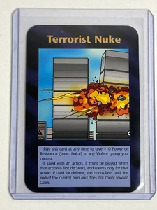 Terrorist Nuke Card Unlimited 1995 INWO Illuminati 9/11  Prophetic? NM+ - Picture 1 of 2