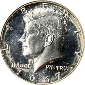 1967 SMS Kennedy Half Dollar NGC MS67 Cameo Superb Eye Appeal Strong Strike - Picture 1 of 4