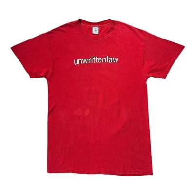 Camiseta vintage anos 90 Unwritten Law banda punk rock música concerto delta peso profissional. - Imagem 1 de 4