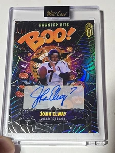 2025 Wild Card John Elway Haunted Hits  BOO! TRUE 1/1  Autographed Spider Web 🔥 - Picture 1 of 7