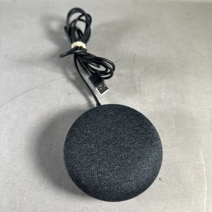 Google Home Mini Smart Speaker H0A 1st Gen w/ Cord —no Fob Adapter - Gray - Picture 1 of 6