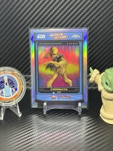 2024 Topps Chrome Star Wars BS-C BONUS STAGE CARD CHEWBACCA /50 - Picture 1 of 3