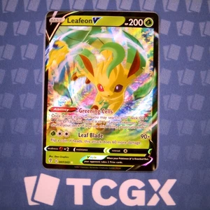 Pokemon - Leafeon V - 007/203 - SWSH07: Evolving Skies - Holo - Ultra Rare NM - Picture 1 of 1