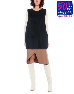 RRP€555 LE TRICOT PERUGIA Faux Fur & Knit Gilet Size M Wool Blend Made in Italy - Image 1 of 4