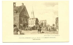 PHILADELPHIA PA 2nd Street Fm Market Christ Church Vtg - Picture 1 of 1