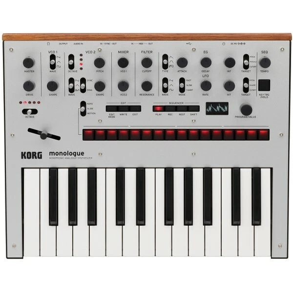 Korg Monologue Silber Analoger Synthesizer | Neu - Bild 1 von 3