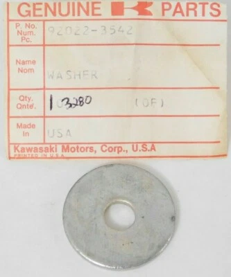 1 NOS Genuine Kawasaki Drifter SB 340 440 Snowmobile Special Flat Washer OEM NEW - Image 1 of 3
