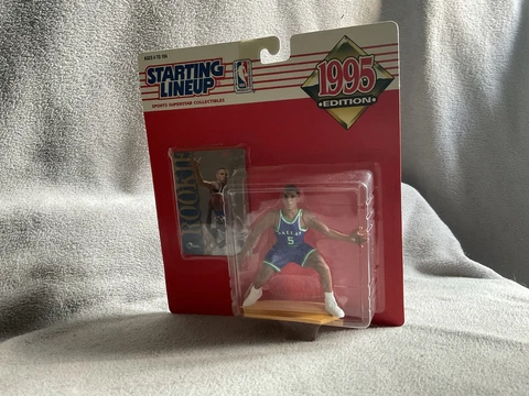 NBA Starting Lineup  Dallas Mavericks Jason Kidd With Bonus Rookie Card NIB Cover