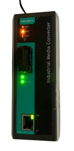 Moxa IMC-101-S-SC Industrial Ethernet-to-fiber Media Converter Optic Repeater - Picture 1 of 16