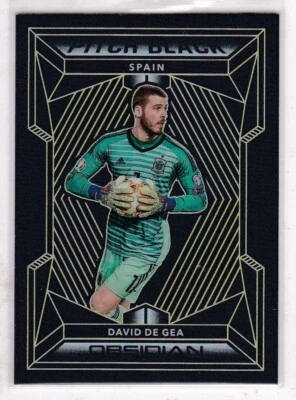 2019-20 Panini Obsidian #PB-20David De Gea Pitch Black Yellow 1/15 Spain - Image 1 of 2