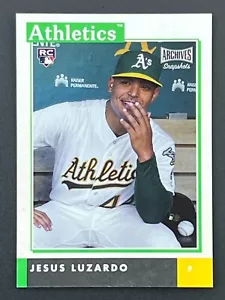 JESUS LUZARDO RC 2020 Topps Archives istantanee AS-JL Oakland Athletics - Foto 1 di 2