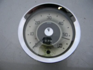 ORIG AUSTIN HEALEY 3000 SMITHS TACHOMETER BN7 BT7 BJ7 GOLD FACE 5250 REDLINE - Picture 1 of 7