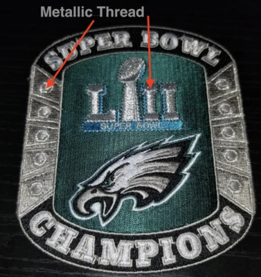 Philadelphia Eagles Super Bowl LII 52 Championship Patch 5" Champions Football