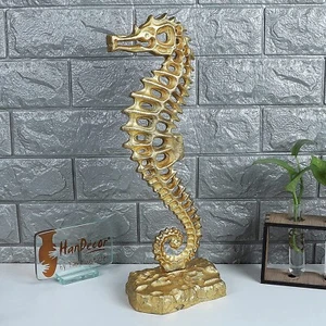 16 Inches Standing Sea Horse Design Showpiece Figurine for Home Décor - Picture 1 of 6