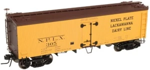 ATLAS MODEL RAILROAD HO 6113-3 HO 36' Wood Reefer Car 'Nikel Plate' DLW #302 - Picture 1 of 3