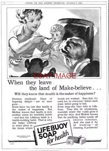 1928 Advert for LIFEBUOY Soap Vintage Original Art Deco Print Ad 728Dxxx - Foto 1 di 2