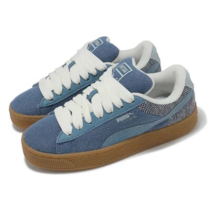 Puma Suede XL Denim Blue White Gum Men Unisex Casual Lifestyle Shoes 398397-01 - Picture 1 of 8