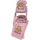 Scarf And Cap Peruvian Winnie the Pooh New - Pink 44cm