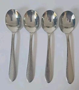 Lenox HAVESON Stainless  Silverware Flatware Set Of 4 Soup Spoons 7 " #26E - Picture 1 of 5