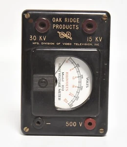 VINTAGE INDUSTRIAL OAK RIDGE PRODUCTS VOLT METER BAKELITE CASE - Picture 1 of 10