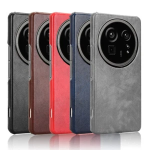 For Sharp Aquos R9 Pro SH-54E, Luxury Hybrid PU Leather Hard Bumper Case Cover - Picture 1 of 21