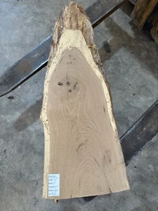 Weißeiche Platte #2500, Live Edge Platte, unbehandelt, kostenloser Versand - Bild 1 von 5