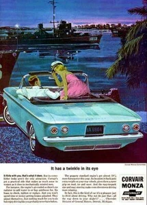 1964 Chevrolet Corvair Monza Convertible - Promotional Advertising Magnet - Picture 1 of 2