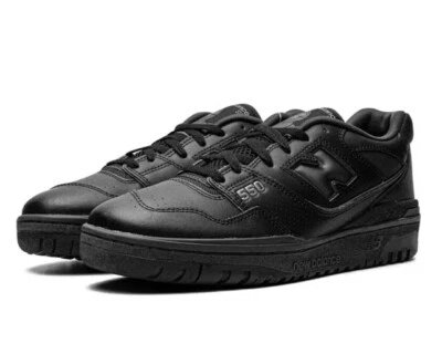 New Balance 550 Triple Black Size 7 Shoes NEW - Image 1 of 4