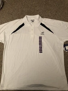 Champion 3 Button Golf Shirt 2XL White NWT Toledo Rockets NCAA Logo - Picture 1 of 9