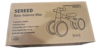 SEREED Baby Balance Bike for 1 Year Old Boys Girls 12-24 Month - Image 1 of 4
