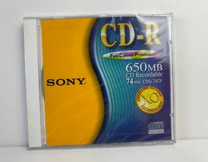 Sony CD-R 650 Mo CD enregistrable 74 min CDQ-74CP - Neuf et scellé - Photo 1/2