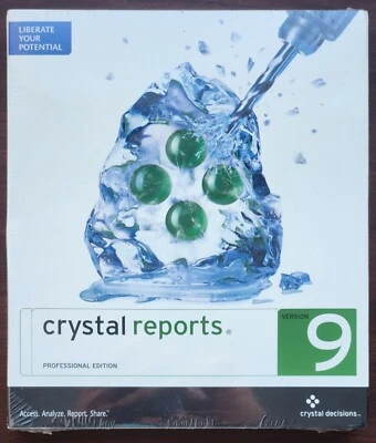 Crystal Reports 9 Professional Upgrade CD ROM ( Sealed Retail Box) - Image 1 of 3