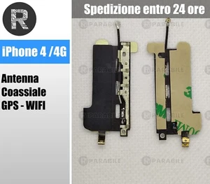 2pz Flat Flex Cavo Coassiale Connettore Antenna Rete GPS WIFI per IPHONE 4 / 4G - Foto 1 di 1