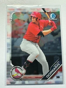 Nolan Gorman 2019 Bowman Chrome Prospects St. Louis Cardinals #BCP-221 - Picture 1 of 2