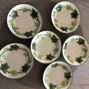 Set of Unused Franciscan Ivy 6 Fruit/Dessert Bowls 5.5” Vintage California - Picture 1 of 3