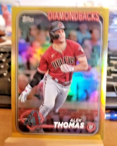 2024 Topps Gold Foil Alek Thomas #282 Arizona Diamondbacks Parallel - Picture 1 of 2