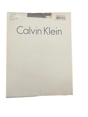 Calvin Klein Soft Opaque Control Top Tights Steel Gray Size 2 Medium 801 New - Image 1 of 2