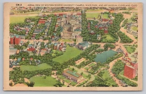 Vista aérea Western Reserve University Campus Wade Park Art Museum Cleveland OH - Imagen 1 de 2