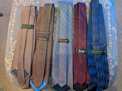 Selection of 5 Vintage Ties and One Polyester. Made In Italy. Job Lot Bundle - Image 1 of 4