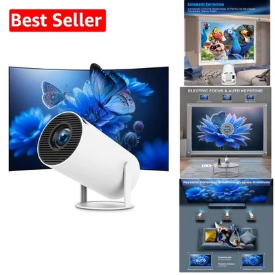 High-Definition Mini Projector with 180° Rotation - Ideal for Home Theater - Image 1 of 4