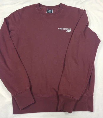 Jersey New Balance Hombre Pequeño S Rojo Suéter Pullover Deportes Foto 1 de 4